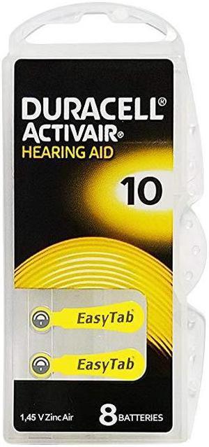 Duracell Size 10 Activair Hearing Aid Batteries 80 batteries