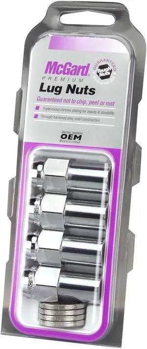 McGard 62001 Chrome Long .946" Shank Style Lug Nut Set (7/16"-20)