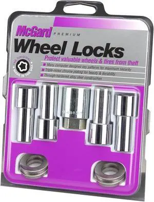 McGard 23180 Chrome Extra Long Shank Wheel Lock Set (7/16"-20)