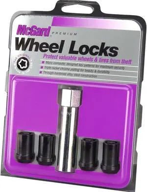 McGard 25357 Wheel Lock Set - 7/8" Hex x M12 x 1.5" Thread - Black/Chrome