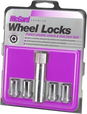 McGard 25257 Chrome Tuner Style Cone Seat Wheel Lock Set (M12 x 1.5)