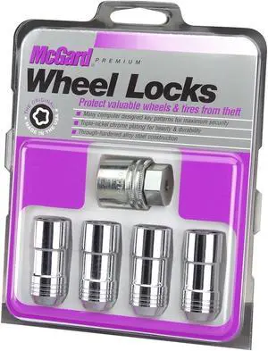 McGard 24234 Chrome Cone Seat Wheel Lock Set (9/16"-18)