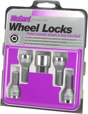 McGard 27000 Chrome Bolt Style Cone Seat Wheel Lock Set (M14 x 1.5)
