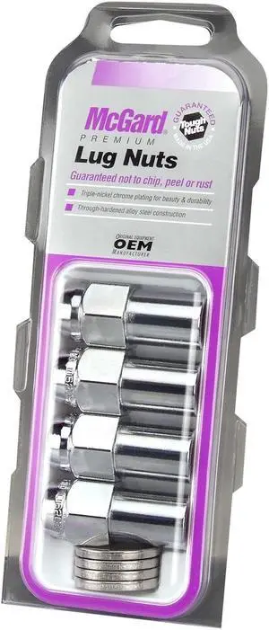 McGard 62000 Chrome Long .946" Shank Style Lug Nut Set (1/2"-20)