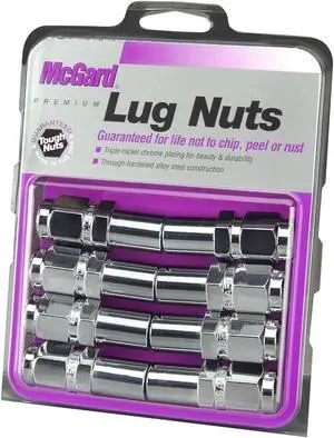 McGard 62820 Chrome Duplex Long 1.00" Shank Style Lug Nut Set (1/2"-20)