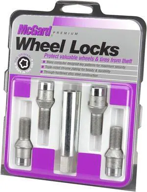 McGard 27200 Chrome Tuner Bolt Style Cone Seat Wheel Lock Set (M14 x 1.5)