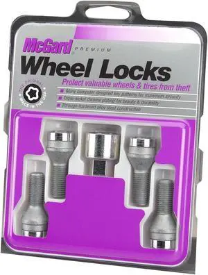 McGard 27179 Chrome Bolt Style Cone Seat Wheel Lock Set (M12 x 1.5)