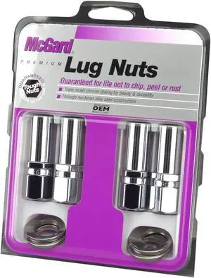 McGard 63002 Chrome Race Extra Long 1.365" Shank Style Lug Nut Set (M12 x 1.5)