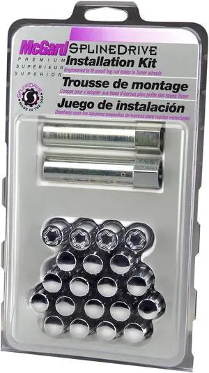 McGard 65557CN Chrome SplineDrive 5 Lug Wheel Install Kit (M12 x 1.5)