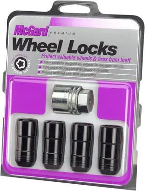 McGard 24220 Chrome/Black Cone Seat Wheel Lock Set (M14 x 1.5)