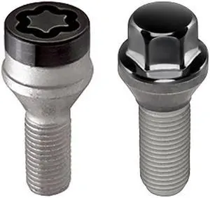 McGard 67226BK Chrome/Black Cone Seat Lug Bolt Install Kit; 5 Lug (M14x1.25)