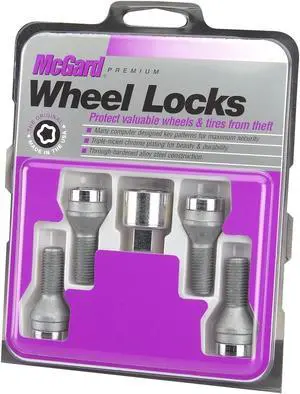 McGard 27216 Chrome Bolt Style Cone Seat Wheel Lock Set (M12 x 1.25)