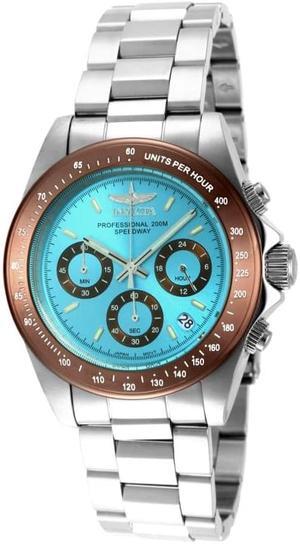 Invicta Men's 15588 Speedway Quartz Chronograph Light Blue Dial Watch