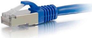 C2G 00803 15FT CAT6 SNAGLESS SHIELDED (STP) ETHERNET NETWORK PATCH CABLE - BLUE