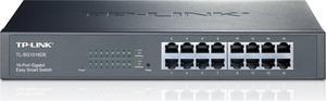 TP-Link 16-Port Gigabit Ethernet Easy Smart Managed Switch| Unmanaged Plus | Plug and Play | Desktop/Rackmount | Metal | Fanless | Limited Lifetime (TL-SG1016DE)
