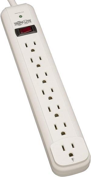 Tripp Lite 7 Outlet Surge Protector Power Strip, Extra Long 12ft Cord, & $25,000 INSURANCE (TLP712)
