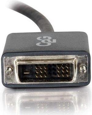 C2G 54328 DisplayPort Male to Single Link DVI-D Male Adapter Cable, TAA Compliant, Black (3 Feet, 0.91 Meters)