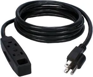 QVS 25ft NEMA 5-15P/3xNEMA 5-15R