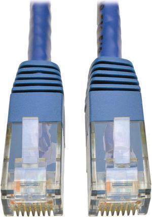 Tripp Lite Cat6 Gigabit Molded Patch Cable, 1 ft. RJ45 (M/M), 550MHz 24 AWG Blue 1' (N200-001-BL)