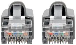 Tripp Lite N262-001-GY Cat6A 10G-Certified Snagless Shielded Stp Network Patch Cable (Rj45 M/M) , Poe, Gray, 1 Ft. - Patch Cable (Dte) - Rj-45 (M) To Rj-45 (M) - 1 Ft - Stp - Cat 6A - Ieee 802.3Af -