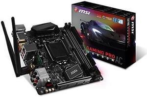 MSI MSI Gaming Z270I GAMING PRO CARBON AC LGA 1151 Intel Z270 HDMI SATA 6Gb/s USB 3.1 Mini ITX Intel Motherboard