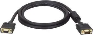 Tripp Lite VGA Coax High-Resolution Monitor Extension Cable with RGB Coax (HD15 M/F), 2048 x 1536 1080p, 15 ft. (P500-015 )