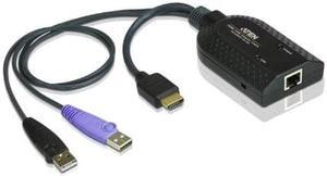Aten Hdmi Usb Virtual Media Kvm Adapter Cable With Smart Card Reader (Cpu Module)-Taa Compliant