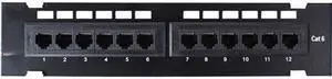 4XEM 4XEM 12 Port CAT6 Wall Mount Patch Panel - 12 Port(s) - 12 x RJ-45
