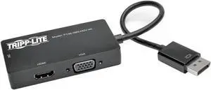 Tripp Lite P136 06N HDV 4K Displayport 1.2 to VGA/DVI/HDMI Converter Adapter 4K x 2K   DisplayPort/HDMI/DVI/VGA for Audio/Video Device