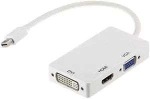 Axiom 3N1MDP2HVD-AX Video Adapter - Displayport / Hdmi / Dvi / Vga - Mini Displayport (M) To Db-15, Hdmi, Dvi (F)