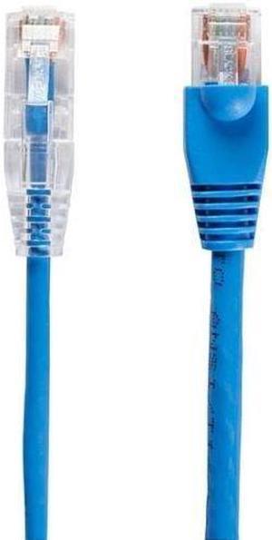 1FT BLUE CAT6A SLIM 28AWG PATCH