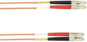 Black Box 3-m, LC-LC, 62.5-Micron, Multimode, PVC, Orange Fiber Optic Cable