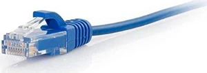 C2G 01017 Cat5e Cable - Snagless Unshielded Slim Ethernet Network Patch Cable, Blue (6 Inches) C2G 01017 Cat5e Cable - Snagless Unshielded Slim Ethernet Network Patch Cable, Blue (6 Inches)