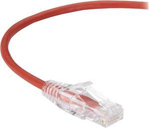 Black Box CAT6A UTP Slim-Net Patch Cable, 28AWG, 500-MHz, PVC
