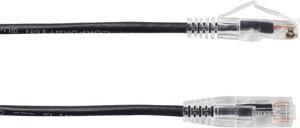 Black Box C6PC28-BK-05 Slim-Net Cat6 Patch Cable Black 5Ft