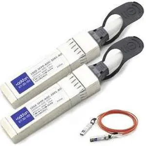 AddOn Brocade Compatible TAA Compliant 10GBase-AOC SFP+ to SFP+ Direct Attach Cable (850nm, MMF, 20m)