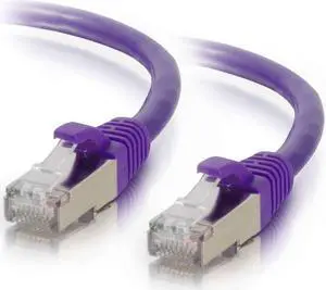C2G 00909 Cat6 Cable - Snagless Shielded Ethernet Network Patch Cable, Purple (15 Feet, 4.57 Meters)