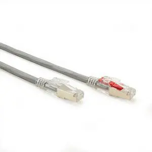 GigaTrue® 3 CAT6 250-MHz Lockable, Shielded, Stranded, Backbone PVC Cable (Sc/FTP), 3-ft. (0.9-m), Gray