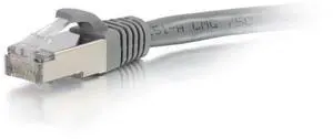 C2G 00979 Cat6 Cable - Snagless Shielded Ethernet Network Patch Cable, Gray (6 Inches)