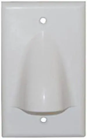 FACEPLATE 1 GANG BULK NOSE WHITE