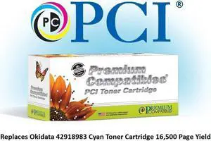 Pci Okidata 42918983 Cyan Toner Cartridge 16500 Page Yield For Okidata C9650dn, Pci Okidata 42918983 Cyan Toner Cartridge 16500 Page Yield For Okidata C9650dn,