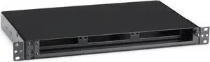 Black Box Rackmount Fiber Shelf, 1U, 3-Adapter Panel