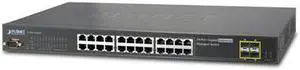 Planet IGSW-24040T Industrial 24-Port 10/100/1000 Mbps with 4-Port Shared SFP Managed Gigabit Switch
