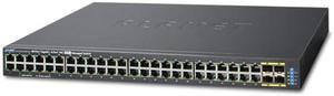 Planet GS-5220-48T4X L2+ 48-Port 10/100/1000 Mbps + 4-Port Shared SFP+ 4-Port 10G SFP+ Managed Switch with Hardware Layer 3 IPv4 / IPv6 Static Routing