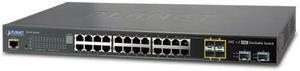 Planet SGS-5220-24T2X L2+ 24-Port 10/100/1000T + 4-Port Shared SFP + 2-Port 10G SFP+ Managed Stackable Switch