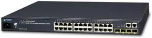 Planet SGS-6340-24T4S Layer 3 24-Port 10/100/1000T + 4-Port 1000X SFP Stackable Managed Switch