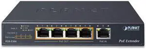 Planet POE-E304 1-Port Ultra PoE to 4-Port 802.3af/at Gigabit PoE Extender