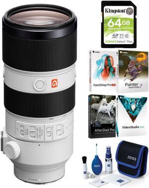 Sony FE 70-200mm f/2.8 GM OSS Lens with Software Suite and Accessory Bundle