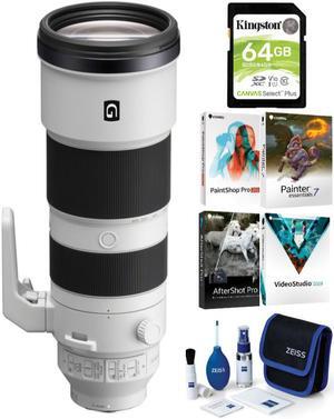 Sony FE 200-600mm f/5.6-6.3 G OSS Super Telephoto Lens with Accessory Bundle