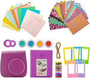 Focus instax Mini 7-in-1 Accessory Bundle (Purple)